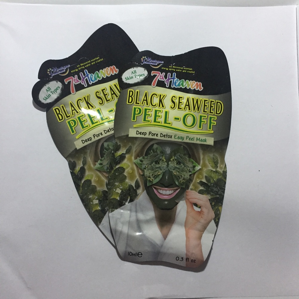 7th Heaven Black Seaweed Peel-Off Mask Bundle 2pk